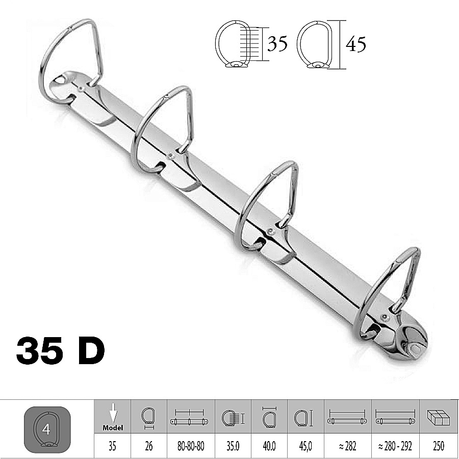 M-38 D 292 mm 4 Halka Klasör Mekanizmasi