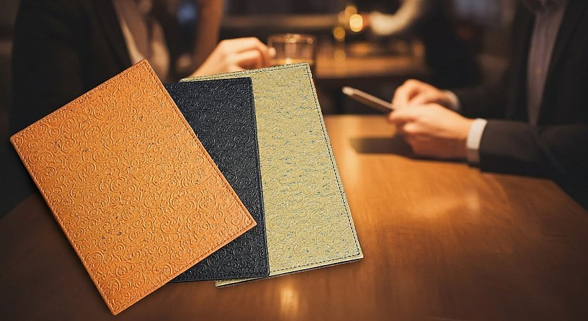 Sarı Desenli Deri Hesap Sümeni