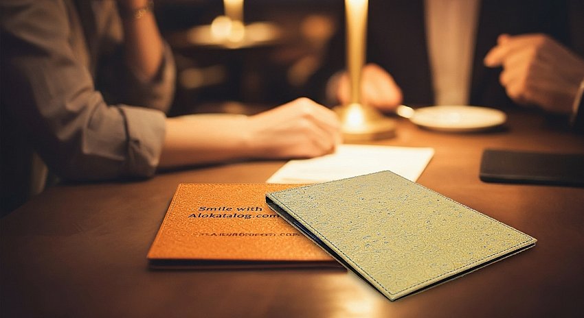 Sarı Desenli Deri Hesap Sümeni