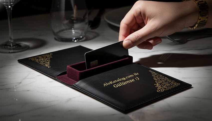 Yaldız Baskılı Deri Hesap Sümen Taba