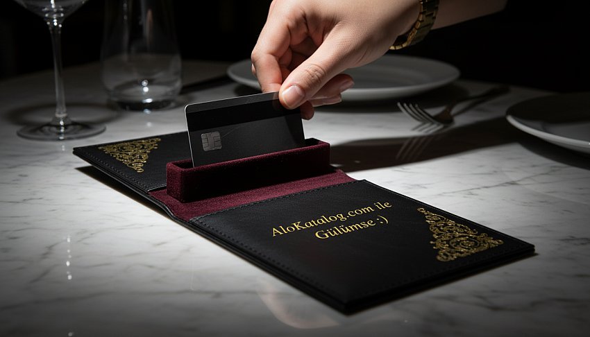 Yaldız Baskılı Deri Hesap Sümen Taba