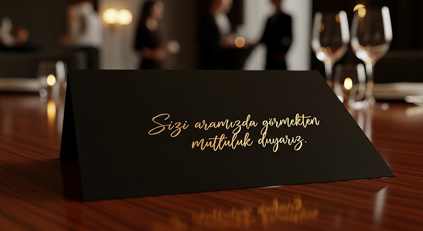 900 gr. Ekstra Black Altın Yaldız Davetiye