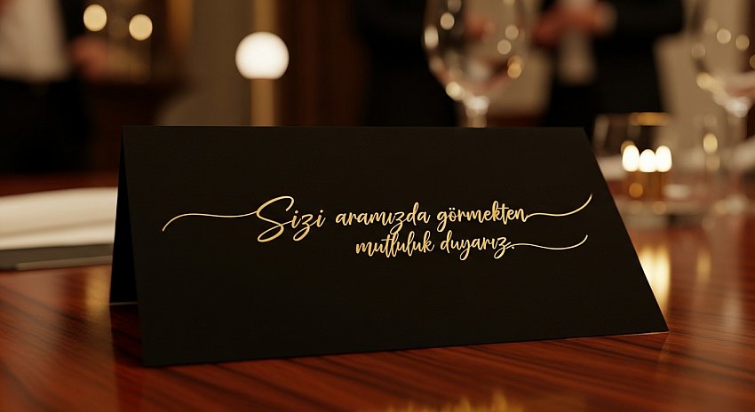 900 gr. Ekstra Black Altın Yaldız Davetiye