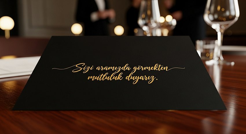 900 gr. Ekstra Black Altın Yaldız Davetiye