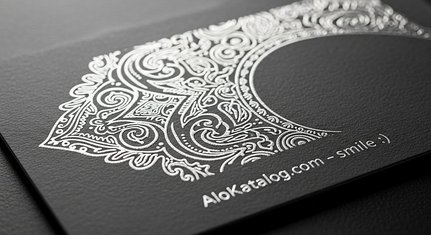 🌟600 Gr. Sıvamalı Gümüş Yaldız Kartvizit