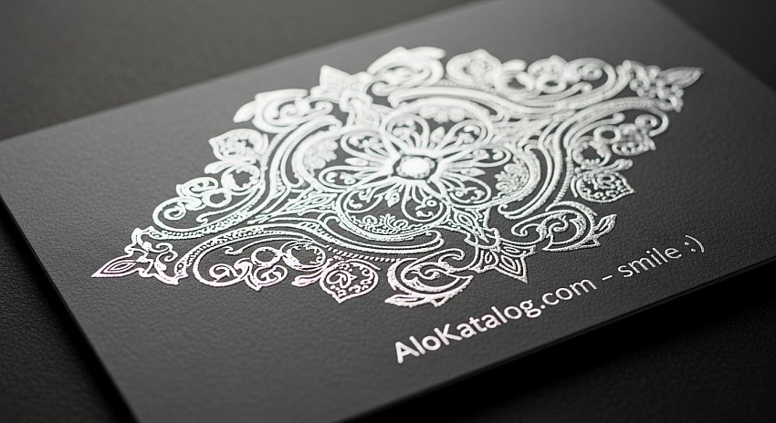 🌟600 Gr. Sıvamalı Gümüş Yaldız Kartvizit