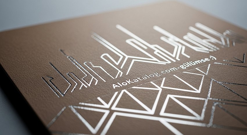 🌟600 Gr. Sıvamalı Gümüş Yaldız Kartvizit