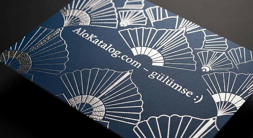 🌟600 Gr. Sıvamalı Gümüş Yaldız Kartvizit