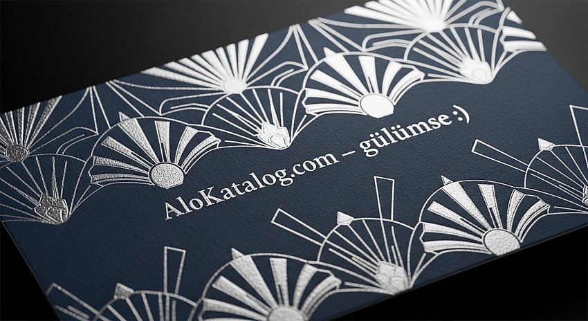 🌟600 Gr. Sıvamalı Gümüş Yaldız Kartvizit