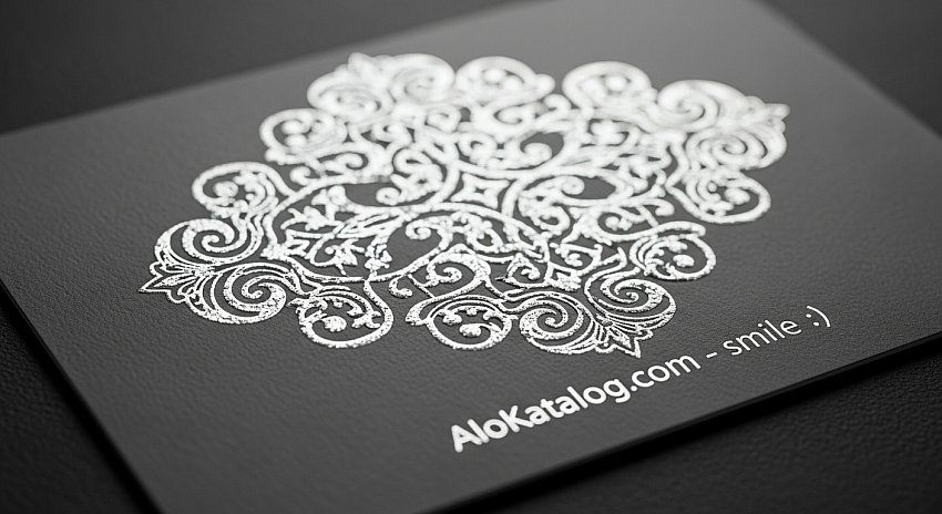 🌟600 Gr. Sıvamalı Gümüş Yaldız Kartvizit