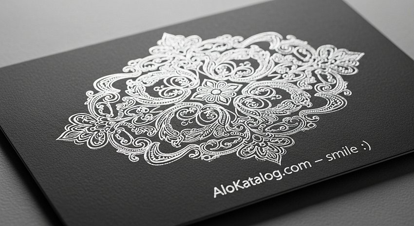 🌟600 Gr. Sıvamalı Gümüş Yaldız Kartvizit