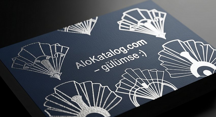 🌟600 Gr. Sıvamalı Gümüş Yaldız Kartvizit