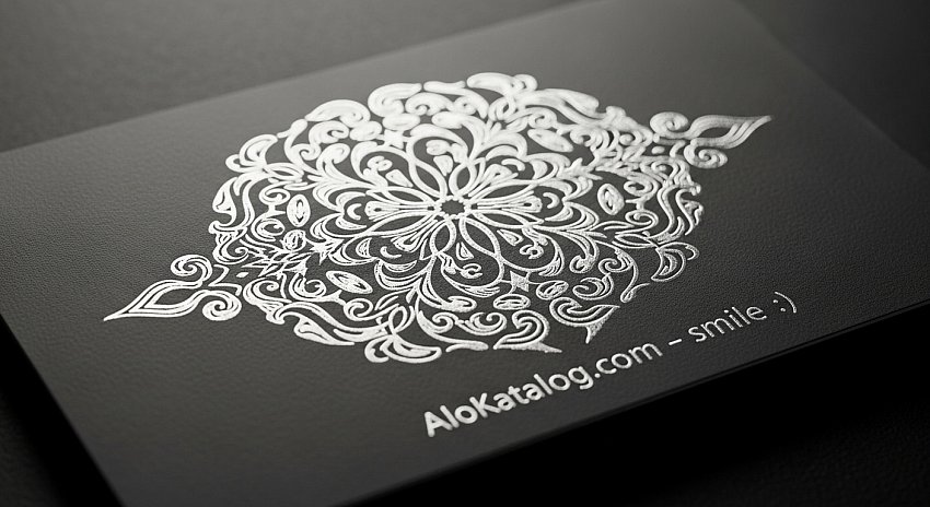 🌟600 Gr. Sıvamalı Gümüş Yaldız Kartvizit