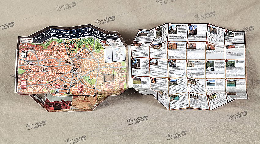 🎯 Açılır Haritalı Katalog Baskı