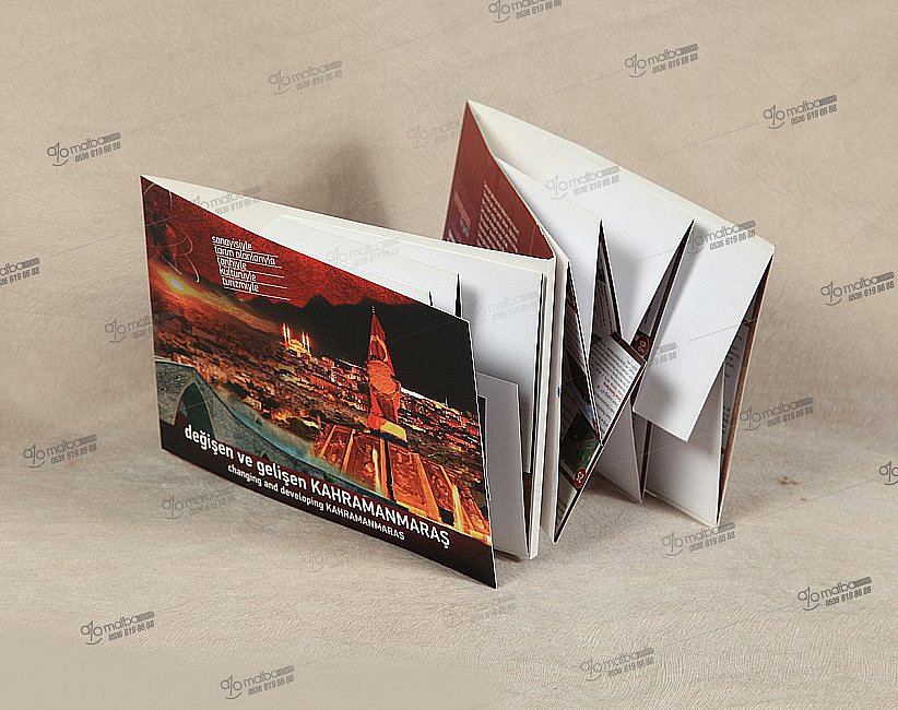 🎯 Açılır Haritalı Katalog Baskı