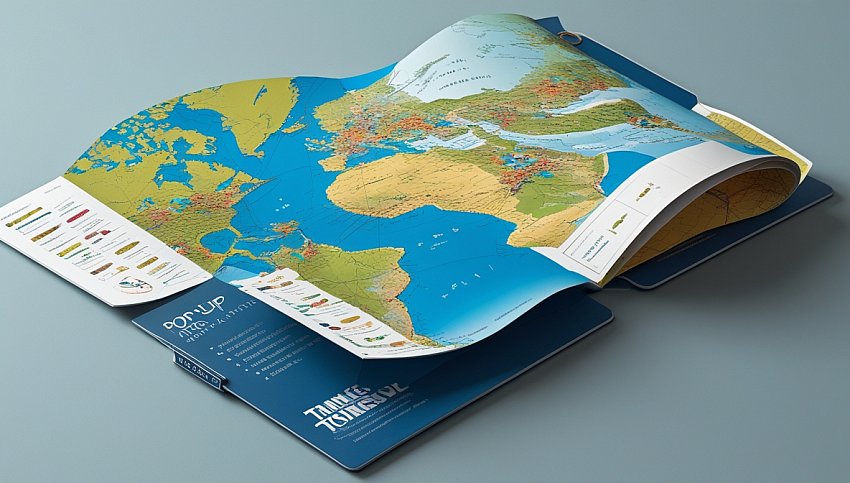 🎯 Açılır Haritalı Katalog Baskı