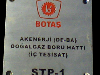 🚨 Doğalgaz Hattı Güvenlik Levha Baskı