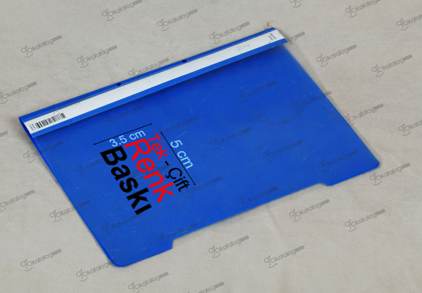 🌟Mavi Plastik Baskılı Telli Dosya