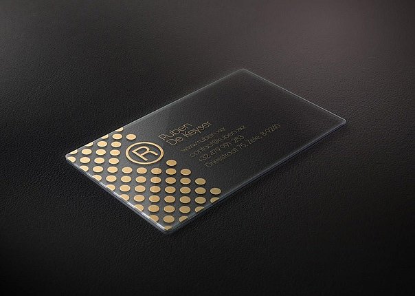 Şeffaf Buzlu PVC Baskılı Kartvizit